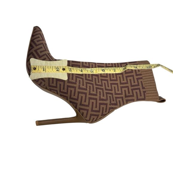 Steve Madden Diani Women's Brown Sock Heeled Calf Boots Size 6 - Picture 7 of 9